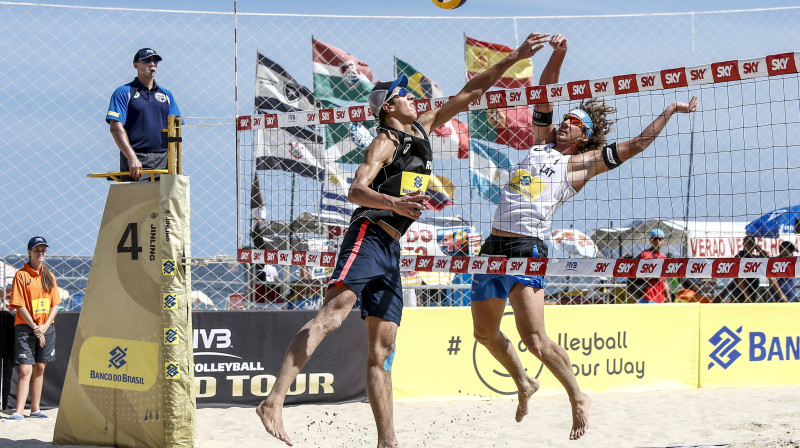 Aleksandrs Samoilovs pie tīkla
Foto: FIVB