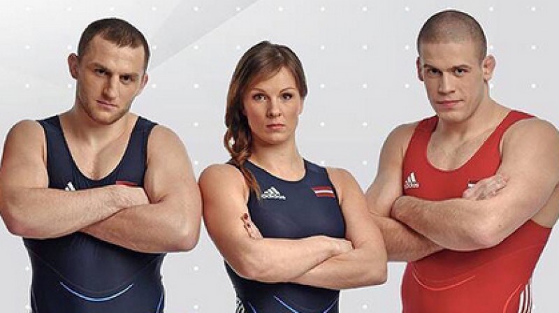 Armands Zvirbulis, Laura Skujiņa, Imants Lagodskis
Foto: Latvijas Cīņas federācija