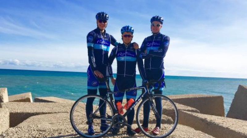 Deins Kaņepējs (no kreisās), Emīls Liepiņš un Ēriks Toms Gavars
Foto: Komandas arhīvs