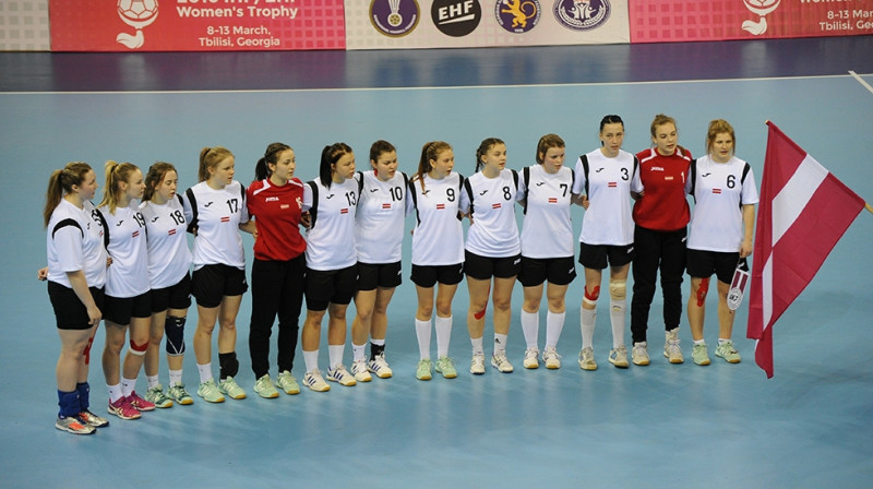 Latvijas handbolistes
Foto: IHF/EHF Challenge Trophy 2016