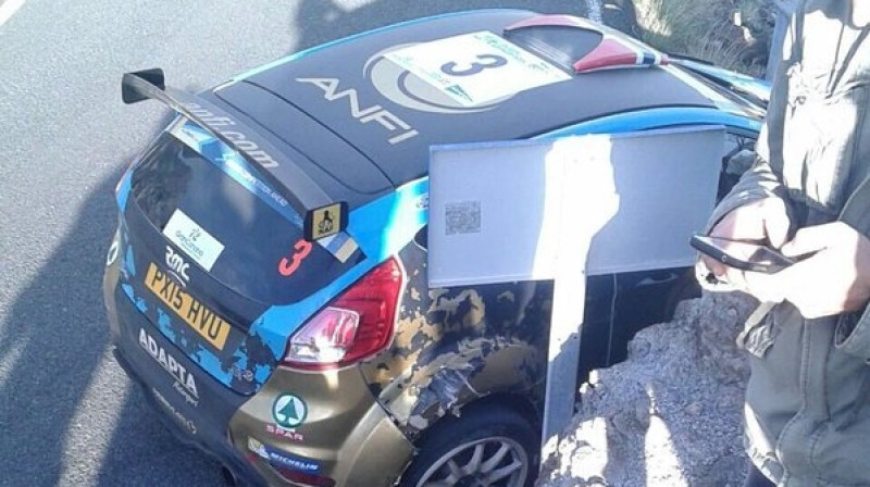 Ostberga auto pēc avārijas