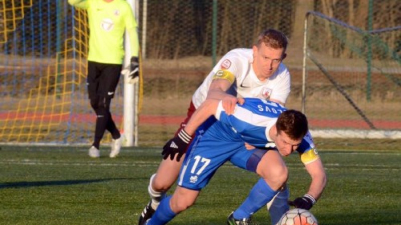 Komandu kapteiņi Gints Freimanis un Igors Kozlovs
Foto: RFS