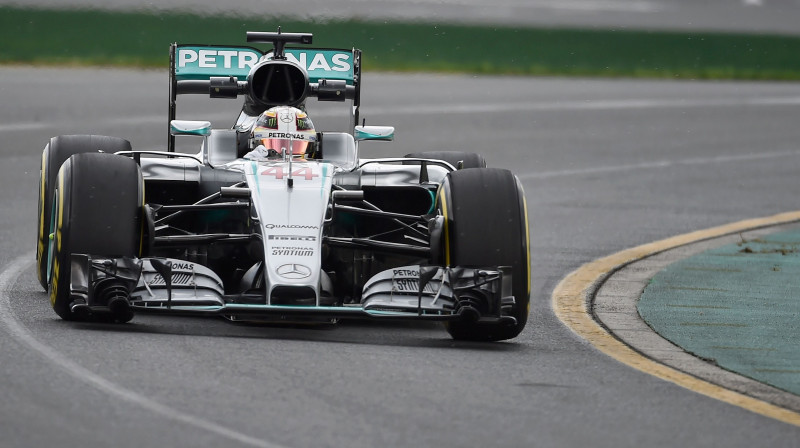 Hamiltons Austrālijas GP pirmajā treniņā
Foto: AFP/Scanpix
