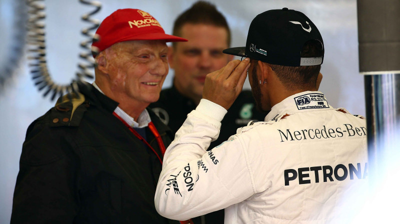 Nikijs Lauda un Luiss Hamiltons
Foto: LaPresse/Photo4