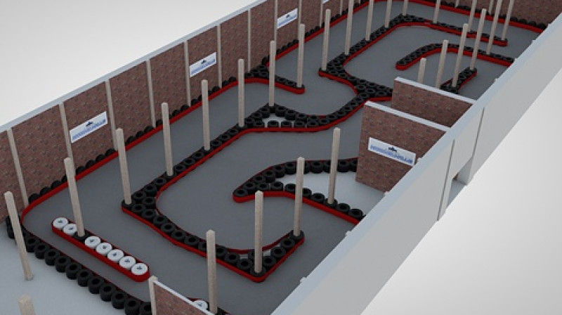 Liepājas kartodroma vizualizācija
Foto: Blue Shock Race