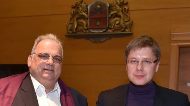 Nenads Lalovičs un Nils Ušakovs 
Foto: Ilmārs Znotiņš, Latvijas Cīņas federācija