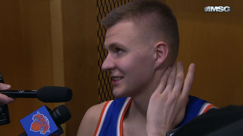 Kristaps Porziņģis
Foto: Ekrānuzņēmums