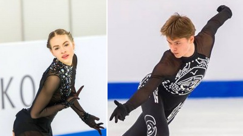 Angelina Kučvaļska un Deniss Vasiļjevs
Foto: Edea Skates