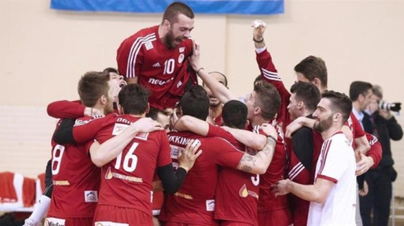 ''Olympiacos'' iegūst Grieķijas kausu
Foto: worldofvolley.com