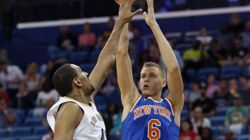 Kristaps Porziņģis pret "Pelicans"
Foto: AP/Scanpix