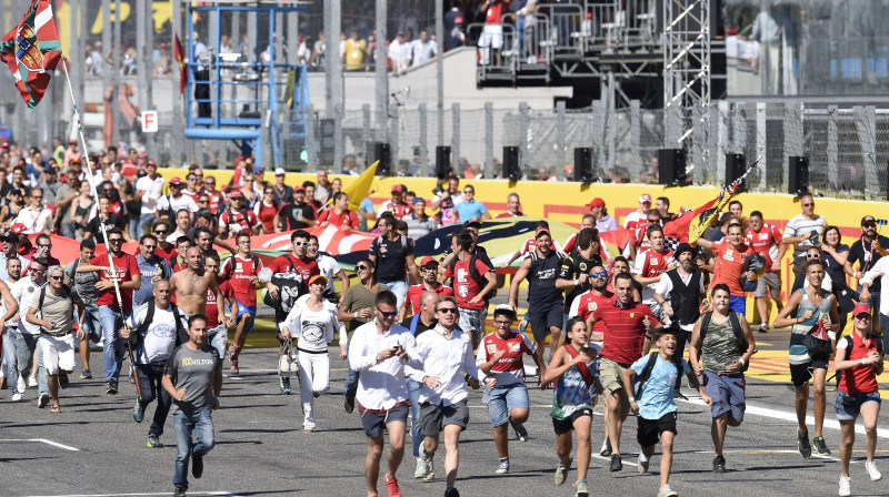 F1 līdzjutēji Moncas trasē
Foto: AFP/Scanpix