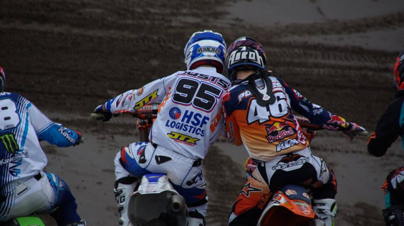 Roberts Justs uz starta Nīderlandē
Foto: Denis Balty