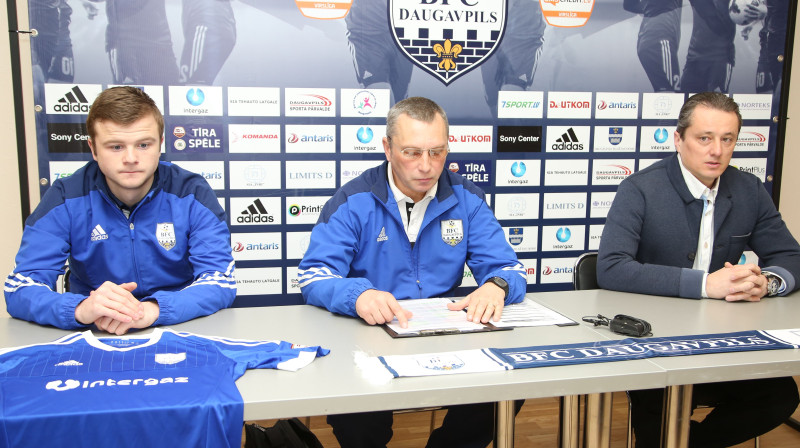 Deniss Bezuščonoks, Sergejs Pogodins, Aleksandrs Isakovs
Foto: bfcdaugava.lv