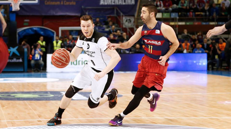 Dairis Bertāns spēlē pret "FC Barcelona"
Foto: Bilbao Basket