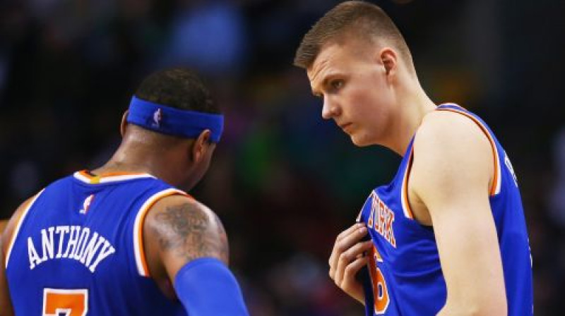 Karmelo Entonijs un Kristaps Porziņģis
Foto: AFP/Scanpix