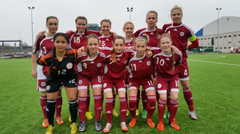 Latvijas U-17 meiteņu izlase
Foto: LFF
