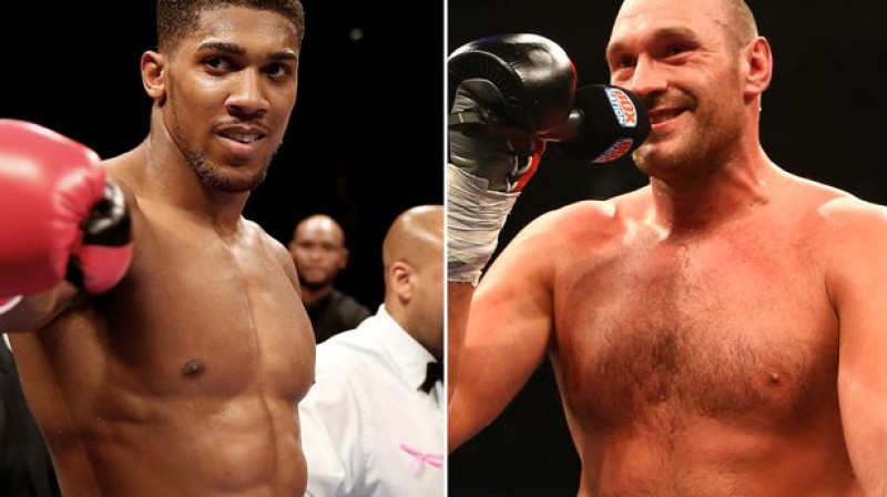 Entonijs Džošua un Taisons Fjūrijs
Foto: Reuters