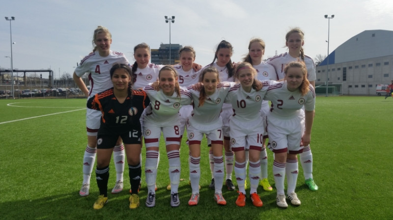 Latvijas U-17 meiteņu izlase
Foto: LFF