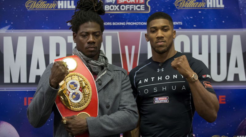 Čārlzs Martins un Entonijs Džošua
Foto: AP/Scanpix