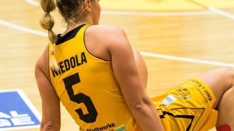 Sabīne Niedola Vācijas kausa izcīņas spēlē
Foto: Stefan Bost