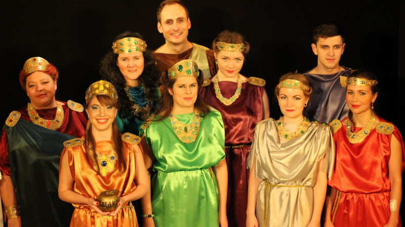 Attēls no izrādes “Afrodīte”.
Foto: Dagnis Rāgs