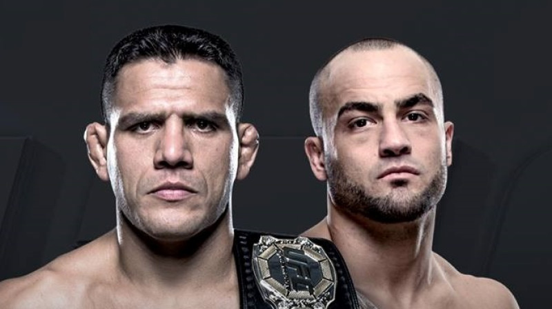 Rafaels Dos Anjoss (no kreisās) un Edijs Alvaress
Foto: ufc.com