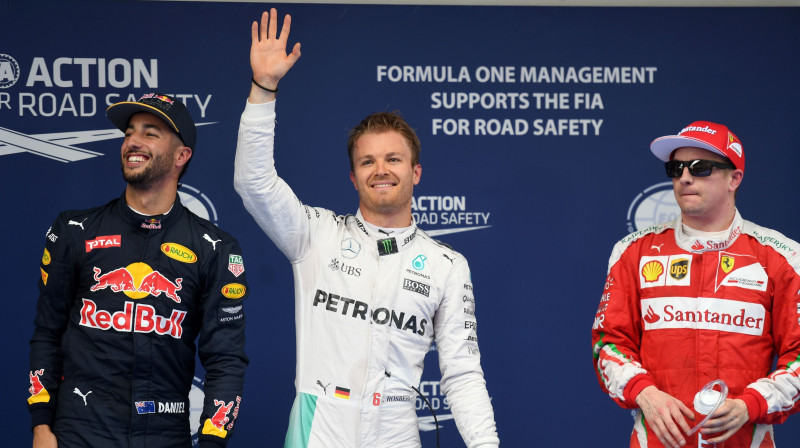 Kvalifikācijas ātrākie braucēji
Foto: AFP/Scanpix