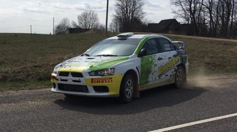 Ar šo auto Belokoņs / Freibergs brauca testos. 
Foto: No ekipāžas privātā arhīva