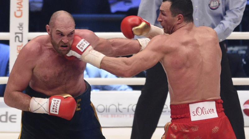 Taisons Fjūrijs un Vladimirs Kļičko
Foto: AP/Scanpix