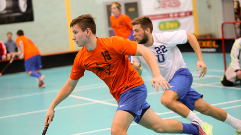 Turnīra rezultatīvākais spēlētājs Dēvids Osītis (FK Rīga)
Foto: Ritvars Raits, floorball.lv