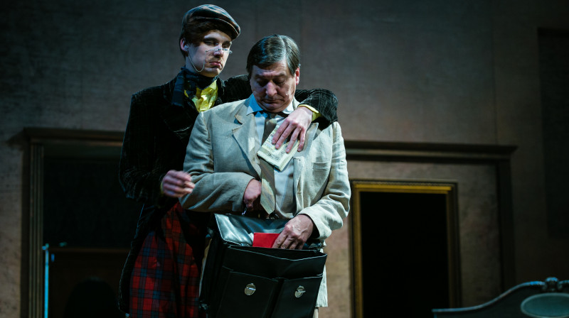 Aina no izrādes "Meistars un Margarita"
Foto: Matīss Markovskis