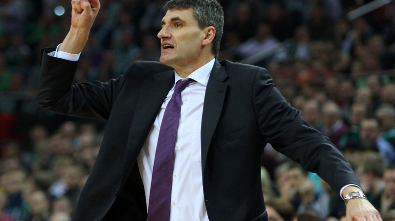 "Baskonia" galvenais treneris Veļimirs Perasovičs
Foto: AFP/Scanpix
