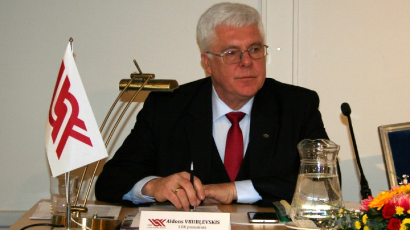 LOK prezidents Aldons Vrubļevskis 
Foto: M.Mālmeisters, Latvijas Olimpiskā komiteja