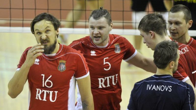 RTU/"Robežsardzei" titula svinības vismaz uz brītiņu jāatliek
Foto: Romāns Kokšarovs/F64