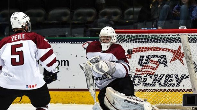 Tomass Zeile un Mareks Mitens
Foto: Matt Zambonin/HHOF-IIHF Images