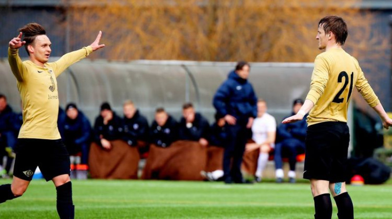 Andrejs Kiriļins un Vladislavs Kozlovs
Foto: Nora Krevņeva, Futbola Virslīga