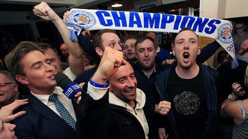 Lesteras līdzjutēji 
Foto: AP/Scanpix