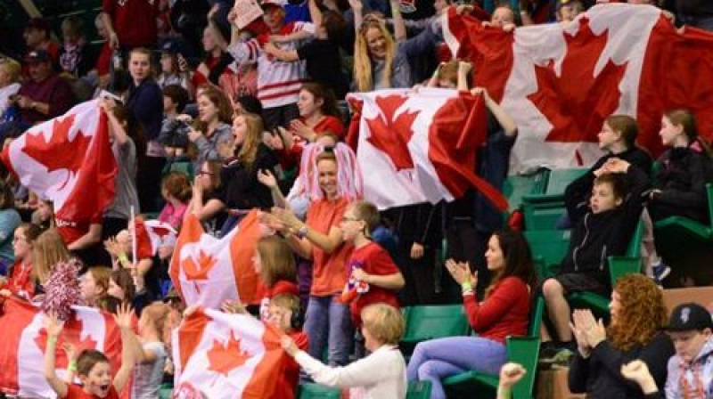 Kanādas izlases līdzjutēji
Foto: IFF Floorball