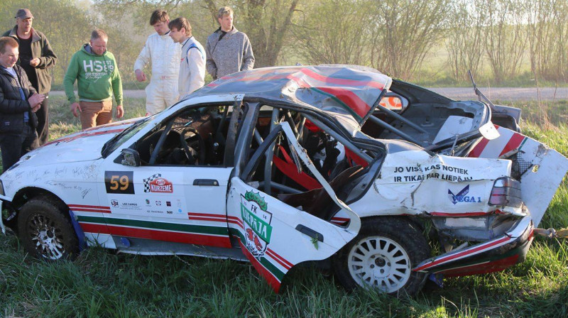 Dana Lešča auto pēc avārijas
Foto: Ģirts Gertsons, Liepajniekiem.lv