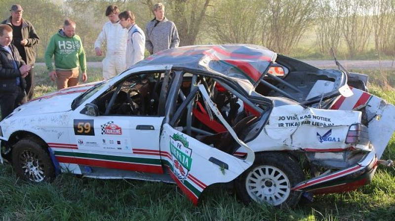 Dana Lešča auto pēc avārijas
Foto: Ģirts Gertsons, liepajniekiem.lv