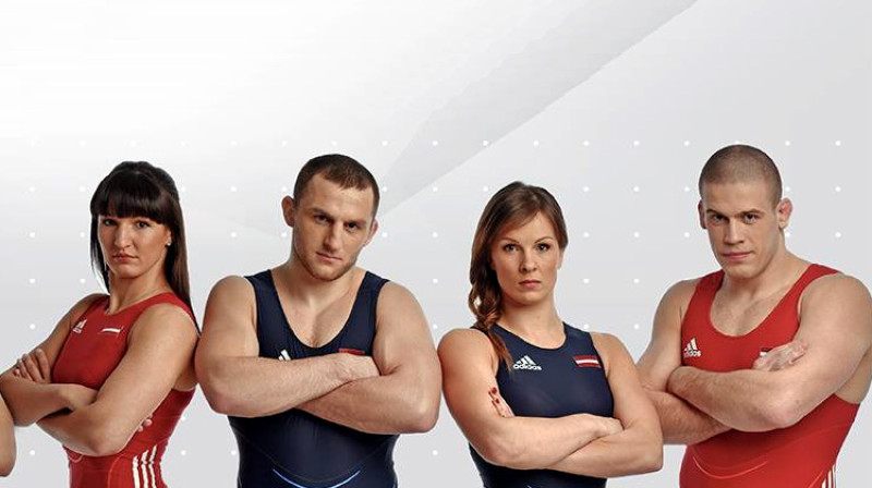 A.Grigorjeva, A.Zvirbulis, L.Skujiņa, I.Lagodskis 
Foto: Latvijas Cīņas federācija
