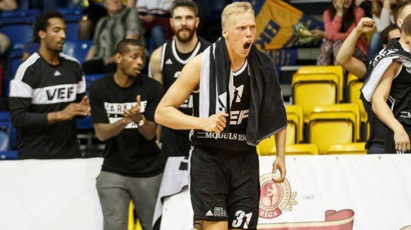 Jānis Bērziņš: 10 punkti VEF uzvarā pār Ventspili
Foto: Mikus Kļaviņš, vefriga.com