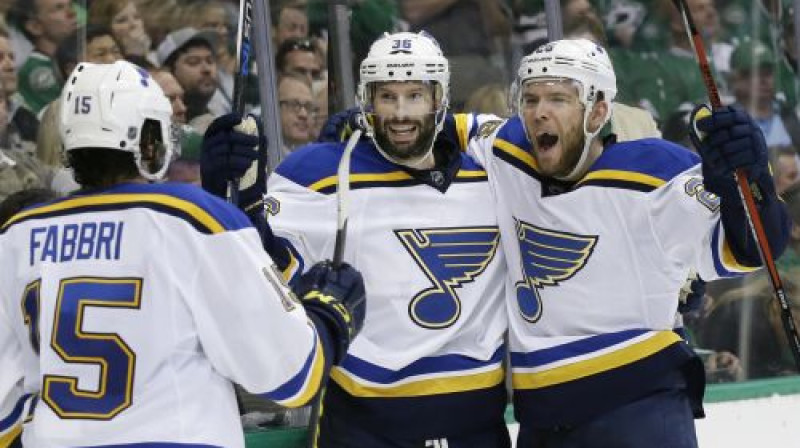Sentluisas "Blues" hokejisti
Foto: AP/Scanpix