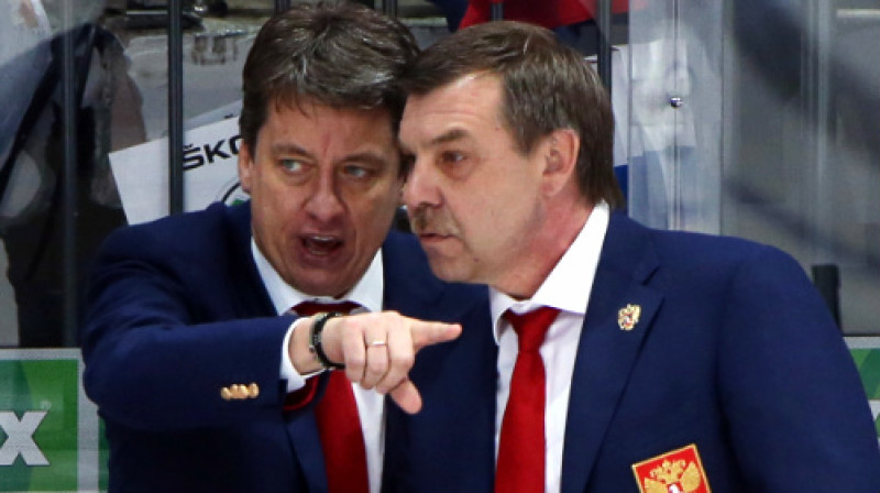 Harijs Vītoliņš un Oļegs Znaroks
Foto: TASS / Scanpix