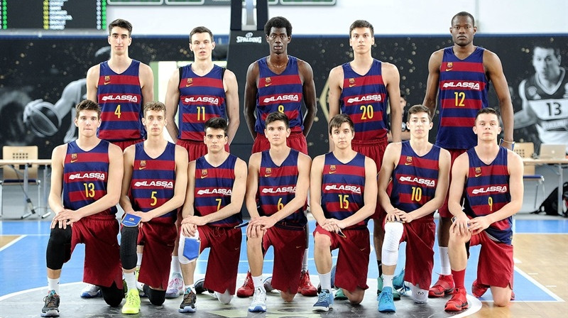 Rodions Kurucs (#11) un FC "Barcelona" juniori Berlīnē
Foto: Euroleague