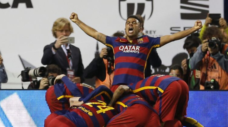 "Barcelona" svin uzvaras vārtu guvumu
Foto:AP/Scanpix