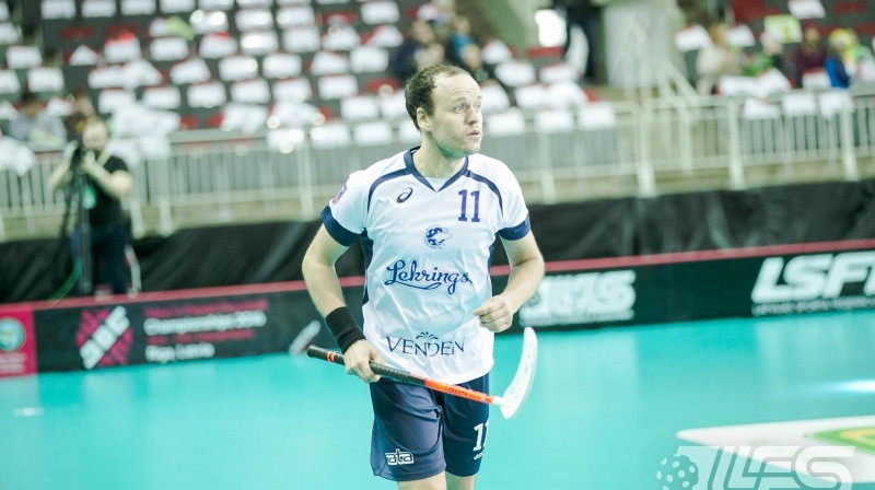 Ingus Laiviņš vēl "Lekrings" formā
Foto: Floorball.lv