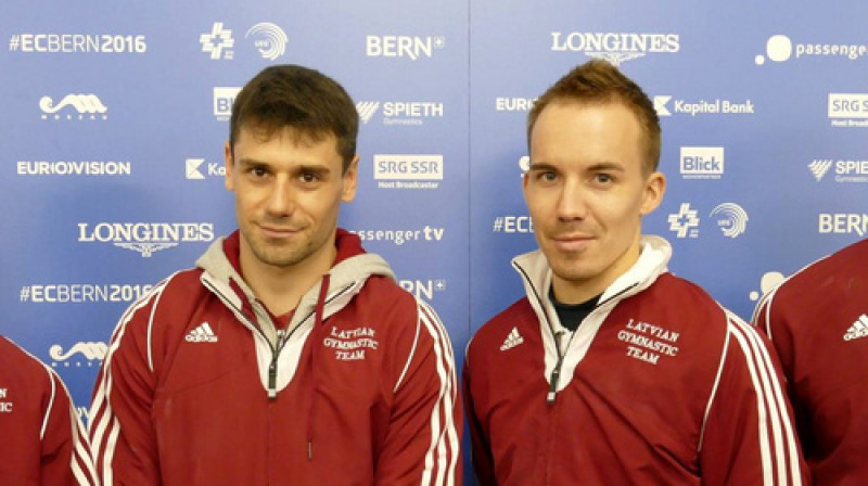 Vitālijs Kardašovs un Dmitrijs Trefilovs
Foto: 2016 European Artistic Gymnastics Championships / FIG