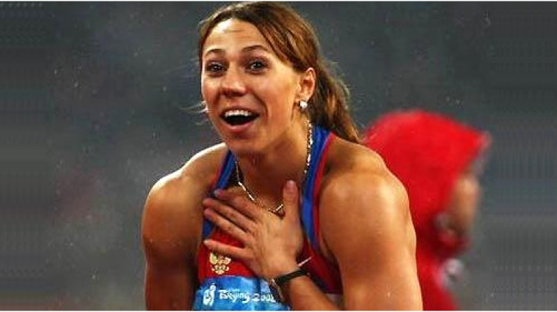 Marija Abakumova olimpiskajās spēlēs (2008)
Foto: Getty Images / iaaf.org