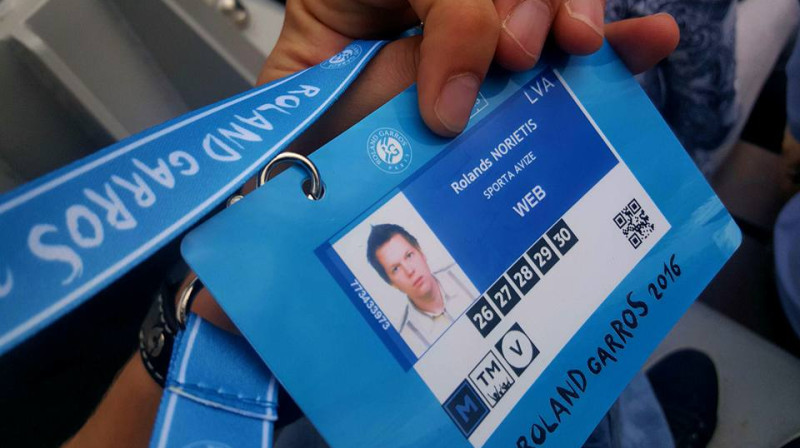 Mana akreditācijas karte
Foto: Rolands Norietis